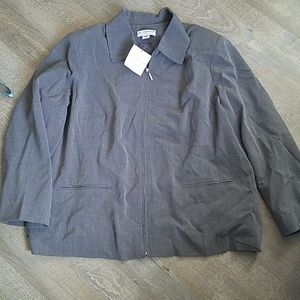 Sag Harbor Gray Jacket Size 24W NWT